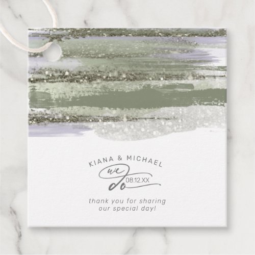 Abstract Paint Strokes We Do Thank You ID886 Favor Tags