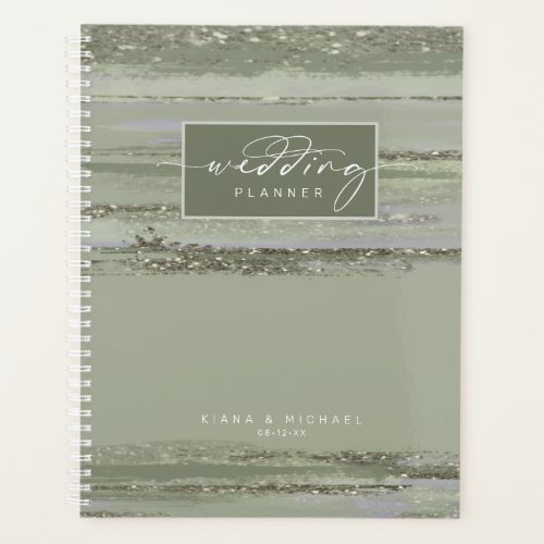 Abstract Paint Strokes Wedding ID886 Planner