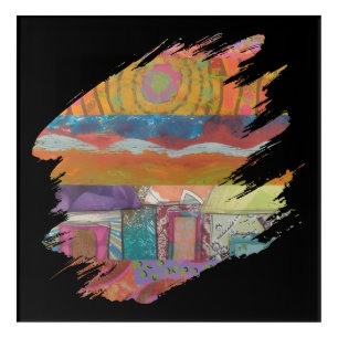 Abstract Paint Swatch Acrylic Print