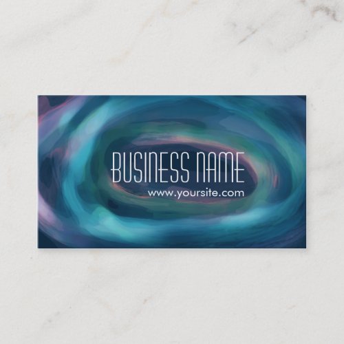 Abstract Paint Swirl Business Card