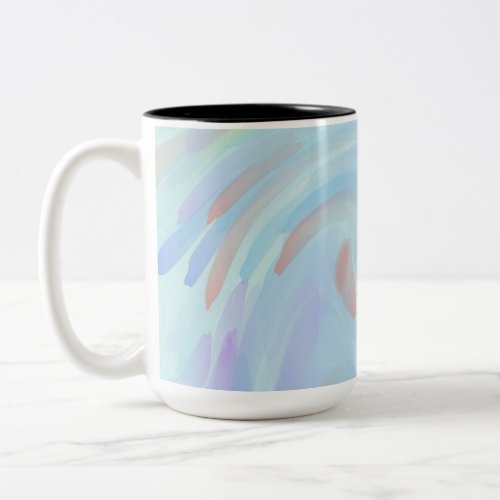Abstract Paint Two_Tone Coffee Mug
