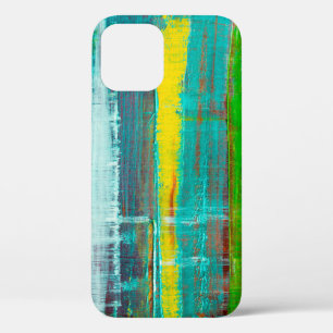 Abstract painted canvas. Oil paints on a palette. iPhone 12 Case