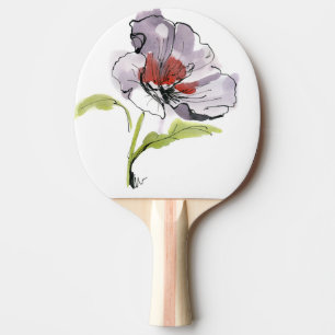 Abstract painted floral background 3 ping pong paddle