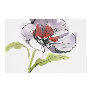 Abstract painted floral background 3 placemat