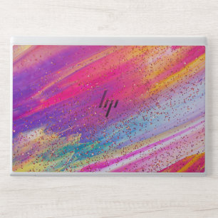 Abstract Painted Glitter HP Laptop Skin