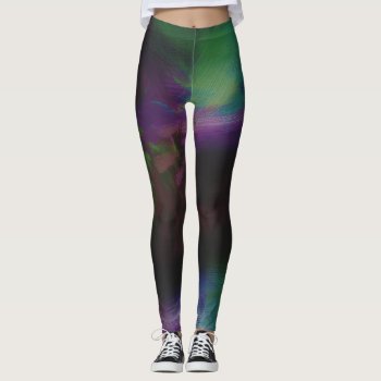 Abstract Painted Leggings by 16creative at Zazzle