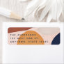 Abstract Painted Shapes Holiday Return Address Label