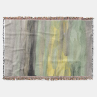 abstract painted throw blanket