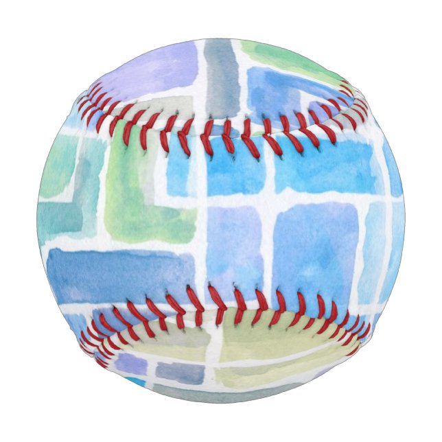 Abstract painted watercolor background. baseball (Front)