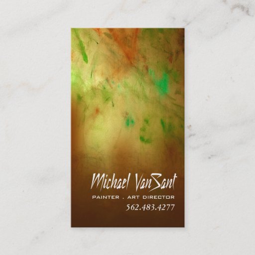 Customizable "Abstract" Painter, Graphic Artist, Art Director Business Card Templates