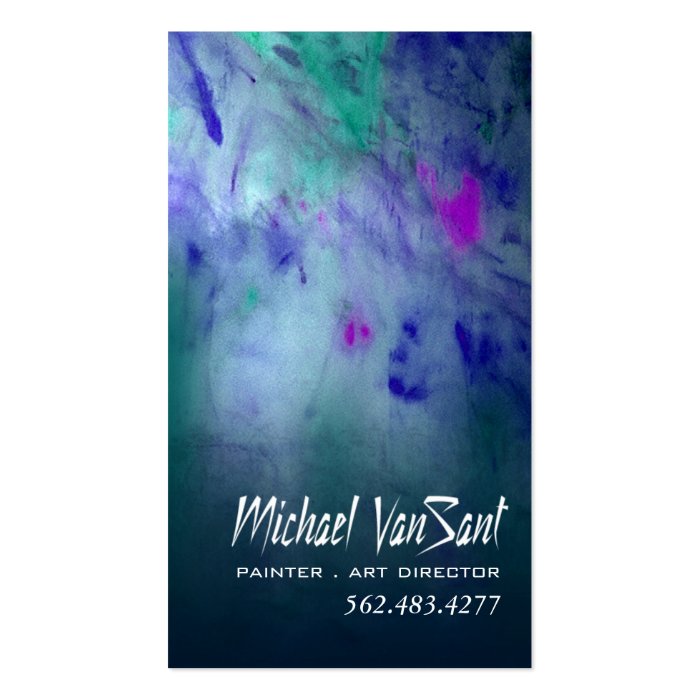 "Abstract" Painter, Graphic Artist, Art Director Business Card Templates