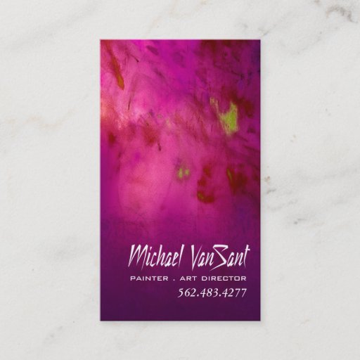 Customizable "Abstract" Painter, Graphic Artist, Art Director Business Cards