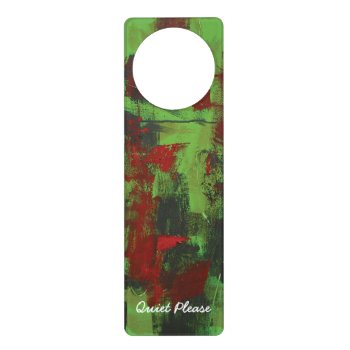 Abstract Painting 20 Rainforest Door Hanger by PaintingPony at Zazzle