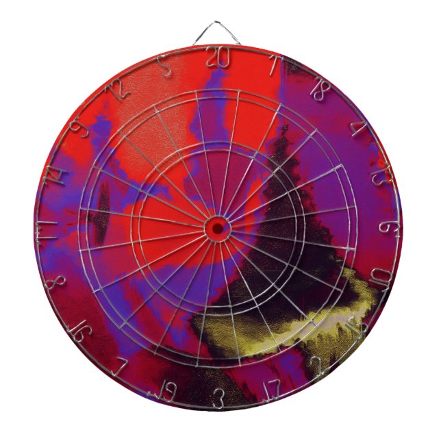 Abstract Painting | Abstract Art 27 Dart Board (Front)