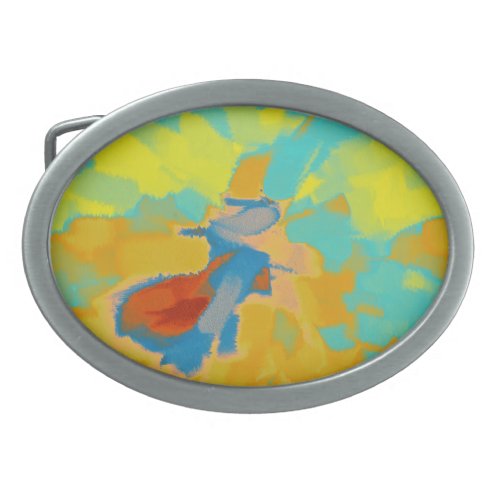 Abstract Painting  Abstract Art 8 Belt Buckle