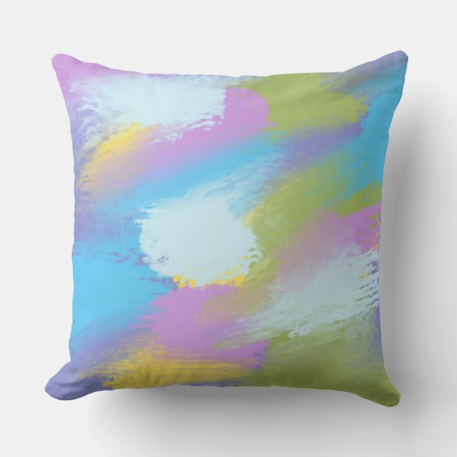 abstract painting art outdoor pillow (Front)