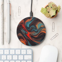 Abstract painting art wireless charger
