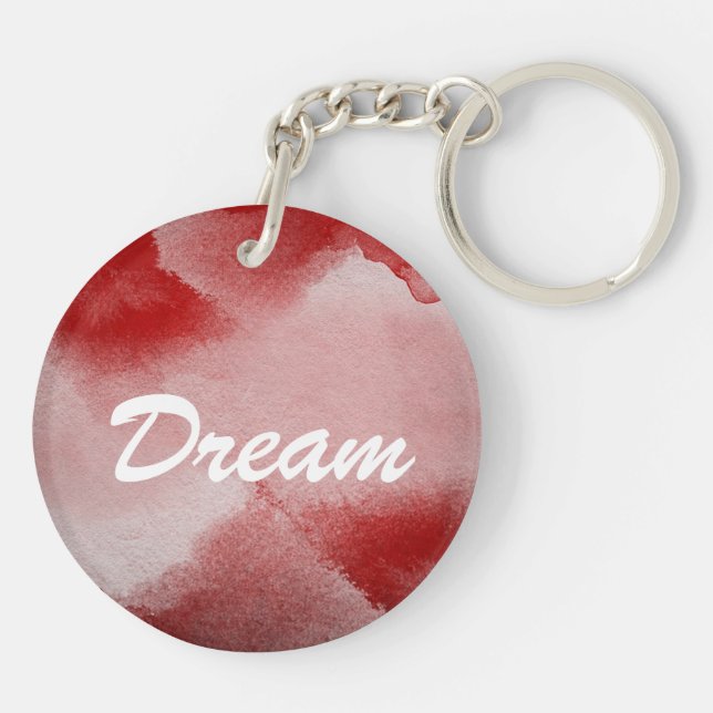 abstract painting background keychain (Back)