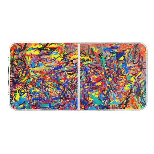 Abstract Painting  Beer Pong Table