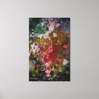 Abstract Painting "Blàths Cherry" #2 Canvas Print