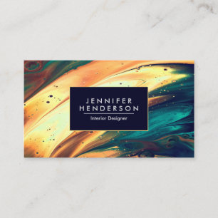 Abstract Painting Business Card