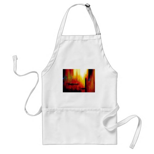 Abstract Painting by Hizli Adult Apron