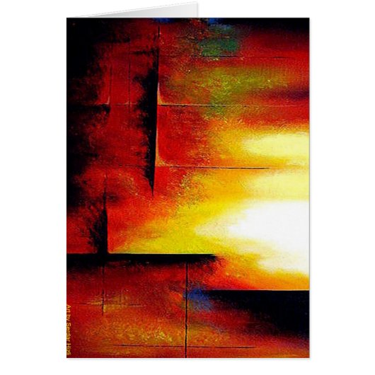 Abstract Painting by Hizli Cards (Front)