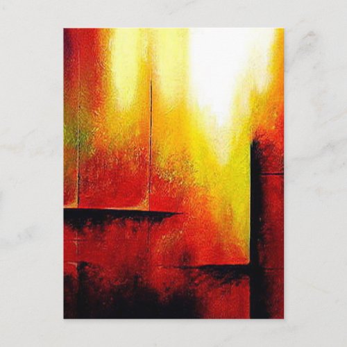 Abstract Painting by Hizli Postcard