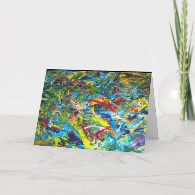 Abstract Painting by Julia Morrill Card (Front)