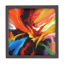 Abstract Painting by Serdar Hizli Jewelry Box