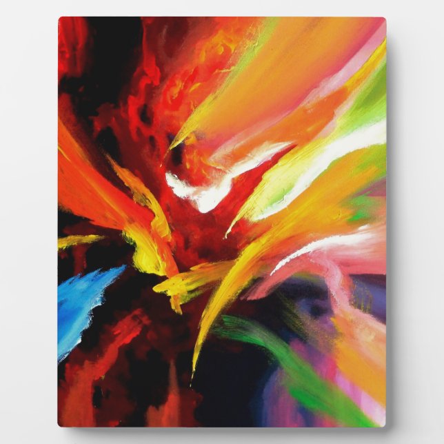 Abstract Painting by Serdar Hizli Plaque (Front)