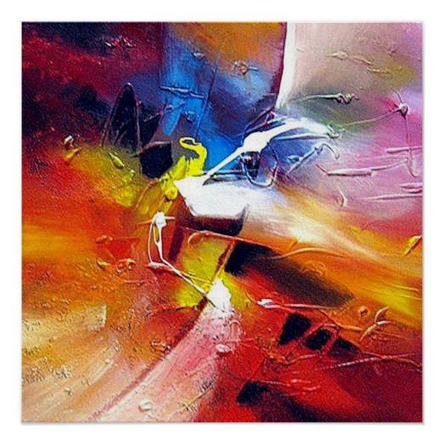 Abstract Painting by Serdar Hizli Poster (Front)