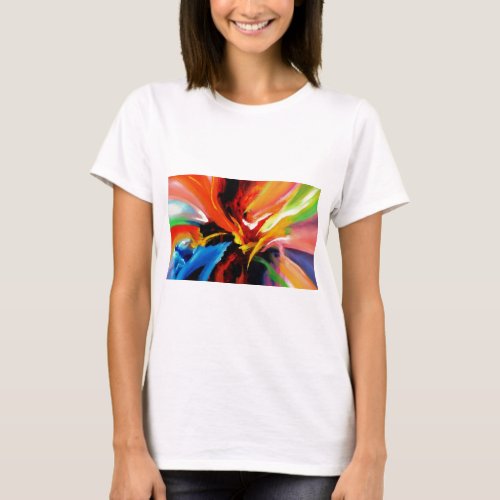 Abstract Painting by Serdar Hizli T_Shirt