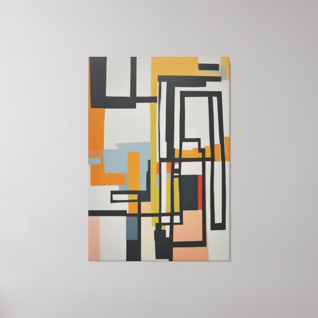 abstract painting canvas print (Front)