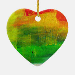 Abstract Painting Ceramic Ornament