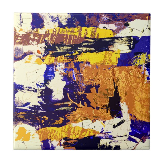 Abstract Painting Ceramic Tile (Front)