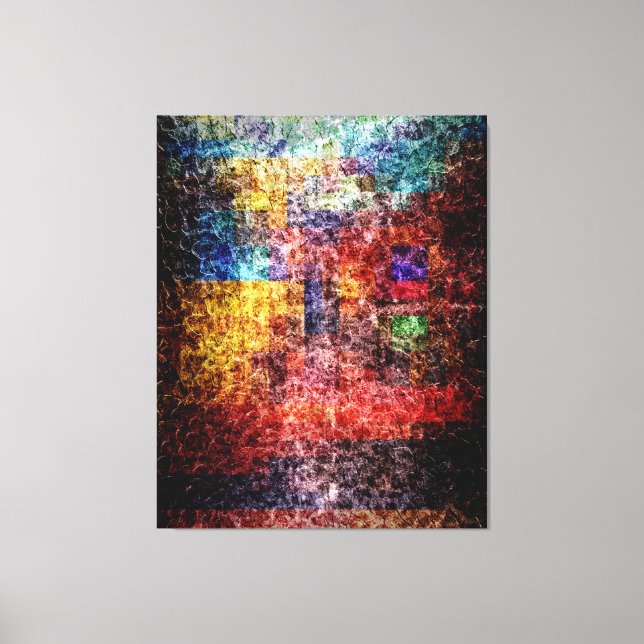 Abstract painting City Lights 2 Canvas Print (Front)