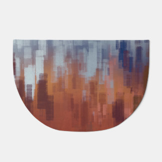 Abstract painting, colorful concrete wall. doormat