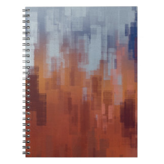 Abstract painting, colorful concrete wall. notebook