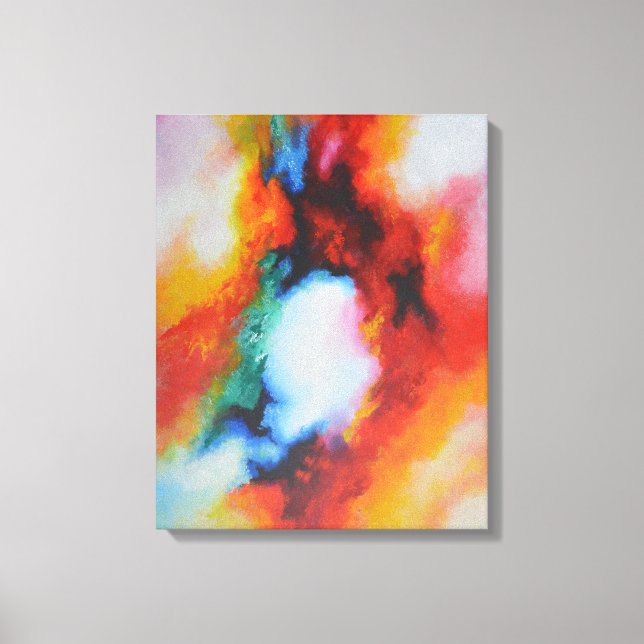 Abstract Painting Colorful Modern Art Canvas Print (Front)