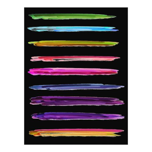 Abstract Painting Colorful Paint Brush Strokes 2 Photo Print