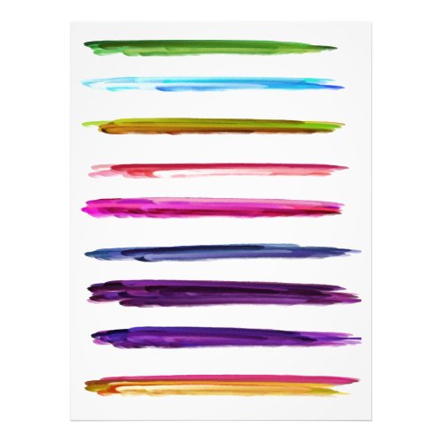 Abstract Painting Colorful Paint Brush Strokes Photo Print