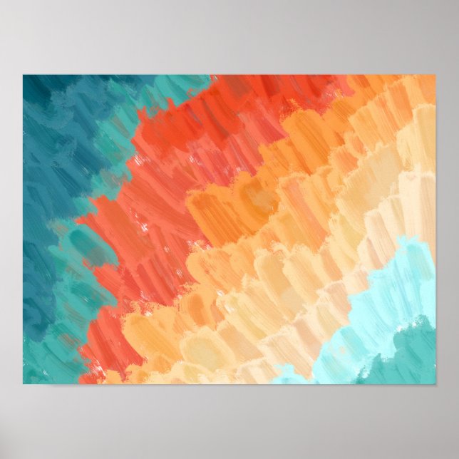 Abstract Painting Colorful Poster (Front)