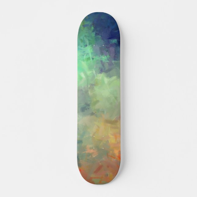 Abstract Painting Colors #18 Skateboard (Front)