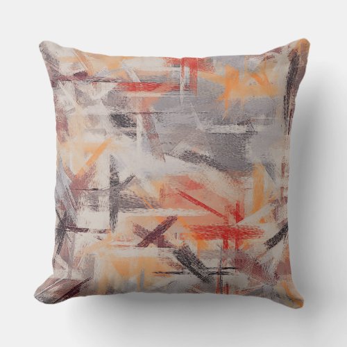 Abstract Painting Colors 20 Throw Pillow