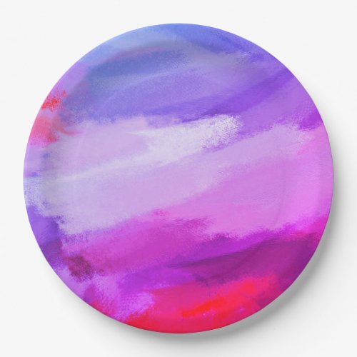 Abstract Painting Colors 26 Paper Plates