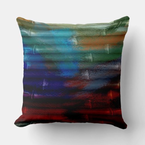 Abstract Painting Colors 40 Throw Pillow