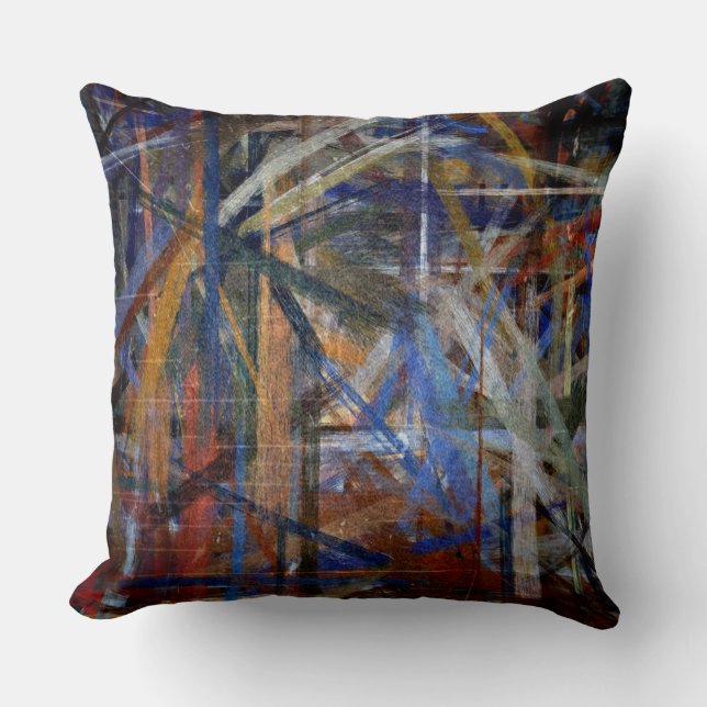 Abstract Painting Colors #44 Throw Pillow (Front)
