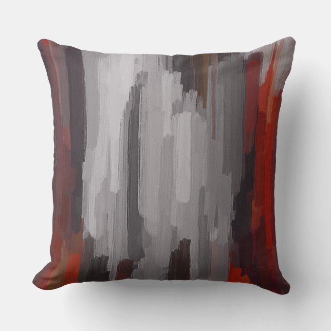 Abstract Painting Colors #6 Throw Pillow (Front)