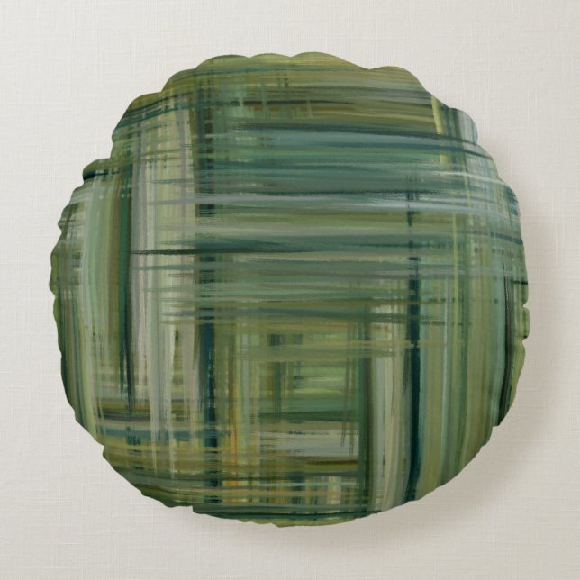 Abstract Painting Colors #88 Round Pillow (Front)